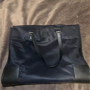 Tory Burch Black Ella Nylon Tote Bag